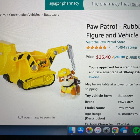 New in box Paw Patrol - Rubble's Diggin' Bulldozer - Figure and Vehicle - Picture 2 of 11